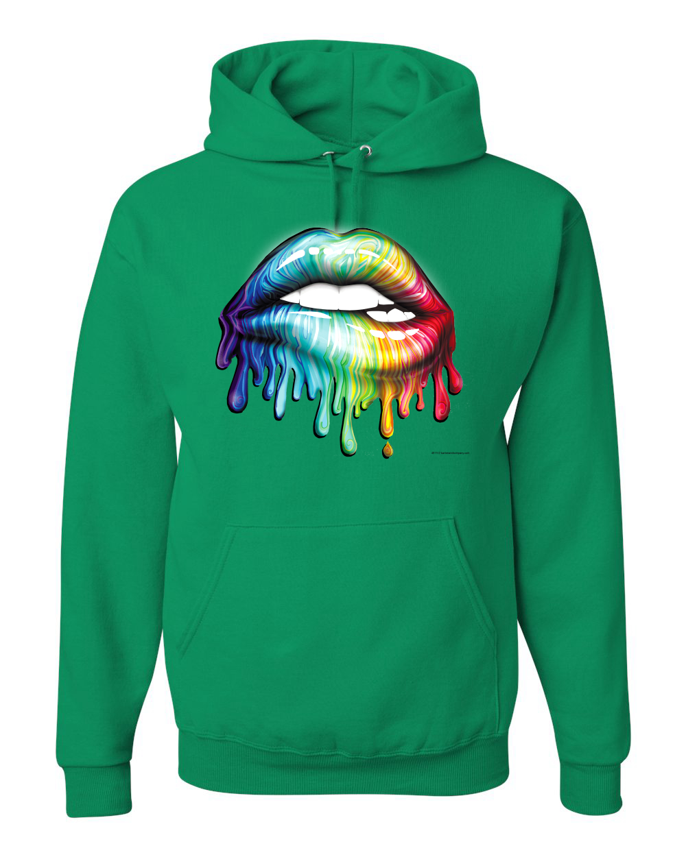 Colorida Sudadera con Capucha Gráficos Unisex Unisex Arco Iris con Morder Labios Cultura Pop - Imagen 8 de 20