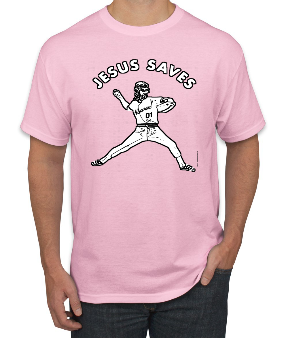 Camisa gráfica para hombre inspiradora cristiana inspiradora cristiana para lanzador de béisbol Jesus Saves - Imagen 12 de 25