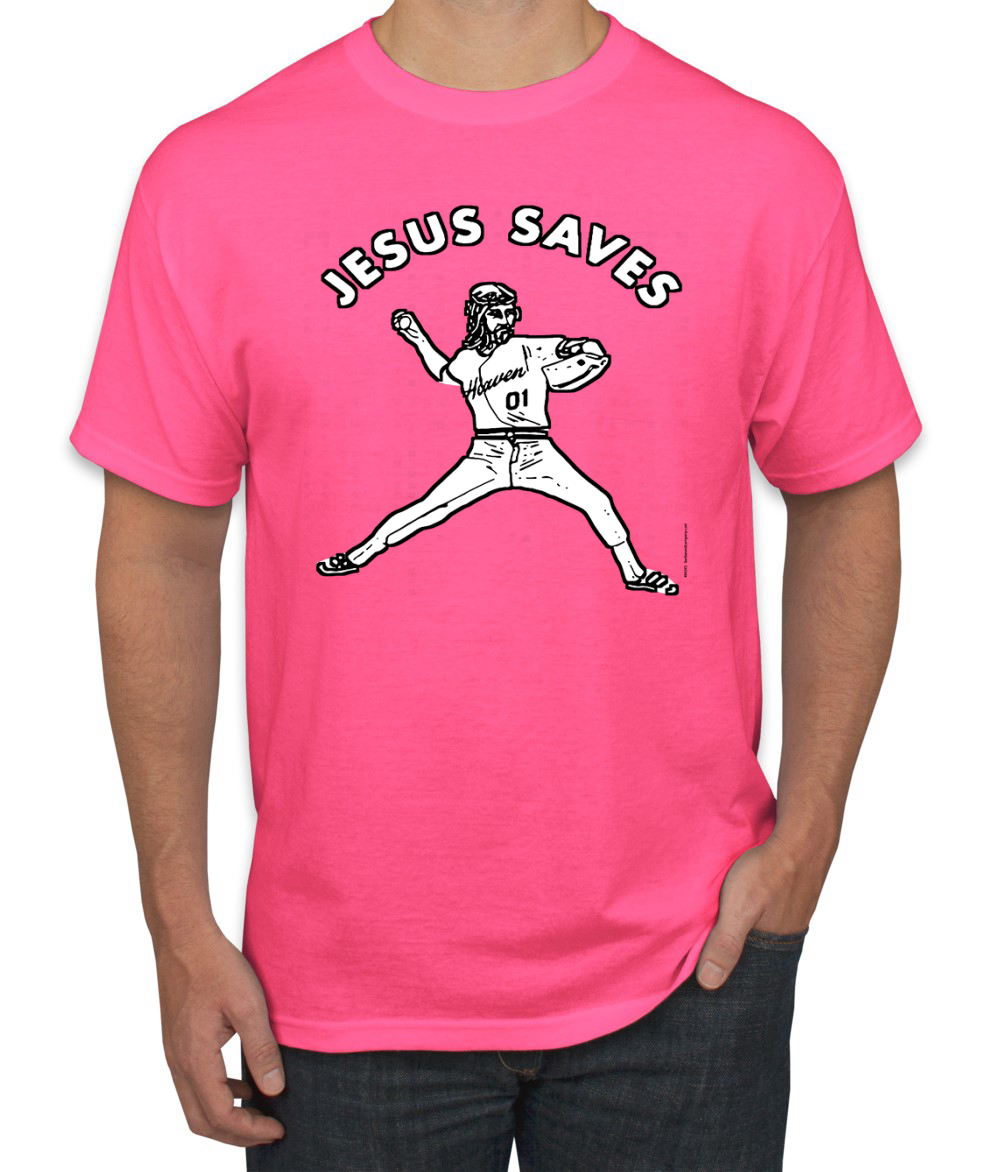 Camisa gráfica para hombre inspiradora cristiana inspiradora cristiana para lanzador de béisbol Jesus Saves - Imagen 17 de 25