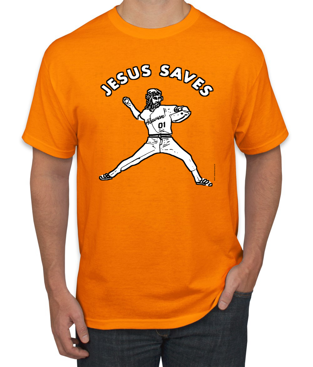 Camisa gráfica para hombre inspiradora cristiana inspiradora cristiana para lanzador de béisbol Jesus Saves - Imagen 18 de 25