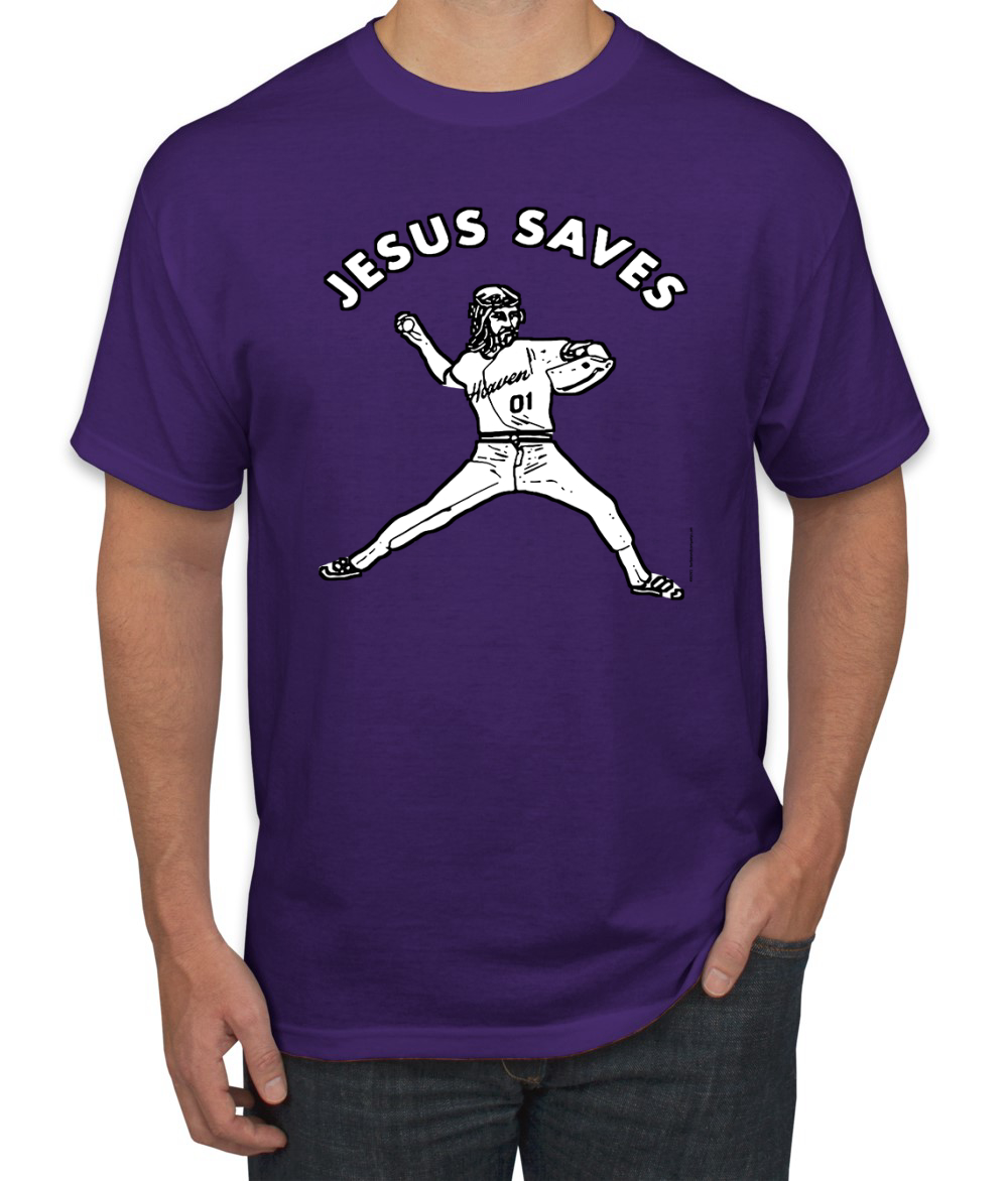 Camisa gráfica para hombre inspiradora cristiana inspiradora cristiana para lanzador de béisbol Jesus Saves - Imagen 19 de 25