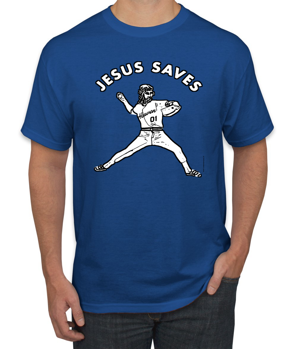 Camisa gráfica para hombre inspiradora cristiana inspiradora cristiana para lanzador de béisbol Jesus Saves - Imagen 21 de 25