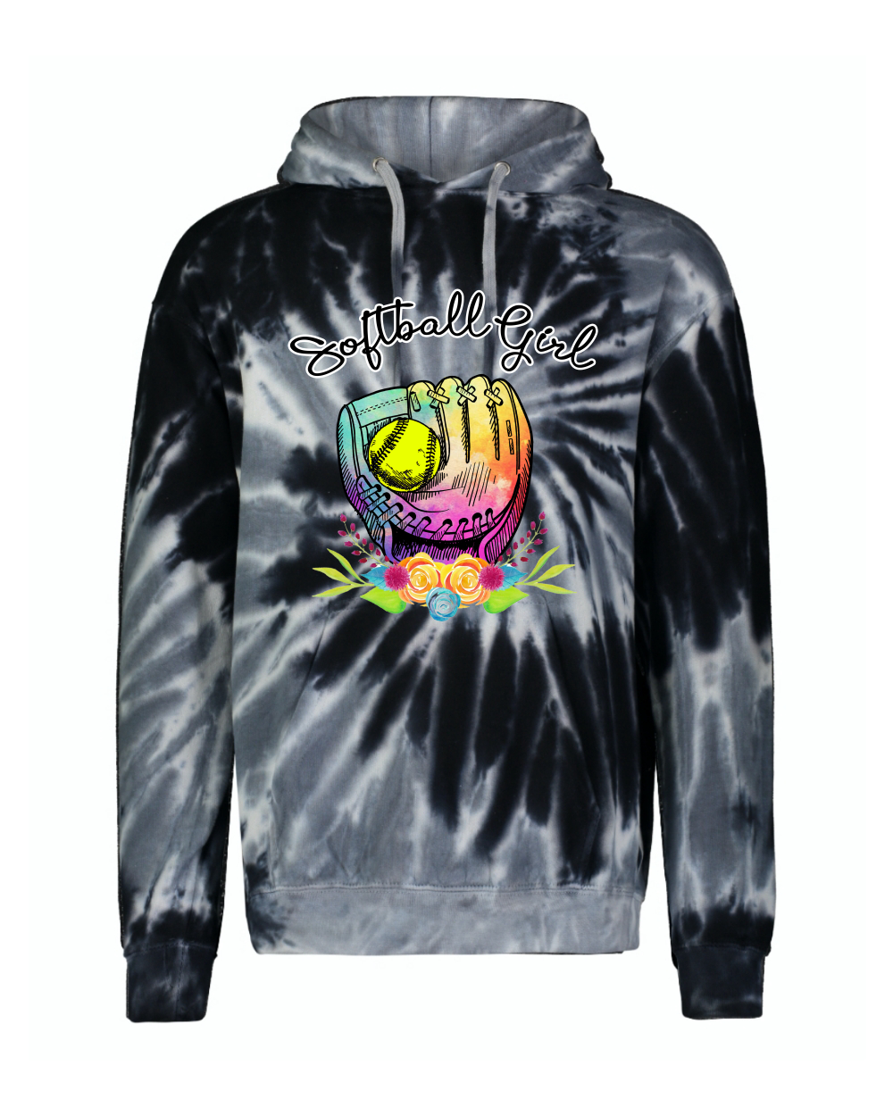 Colorful Softball Girl Sports Unisex Graphic Hoodie Sweatshirt - Picture 22 of 22
