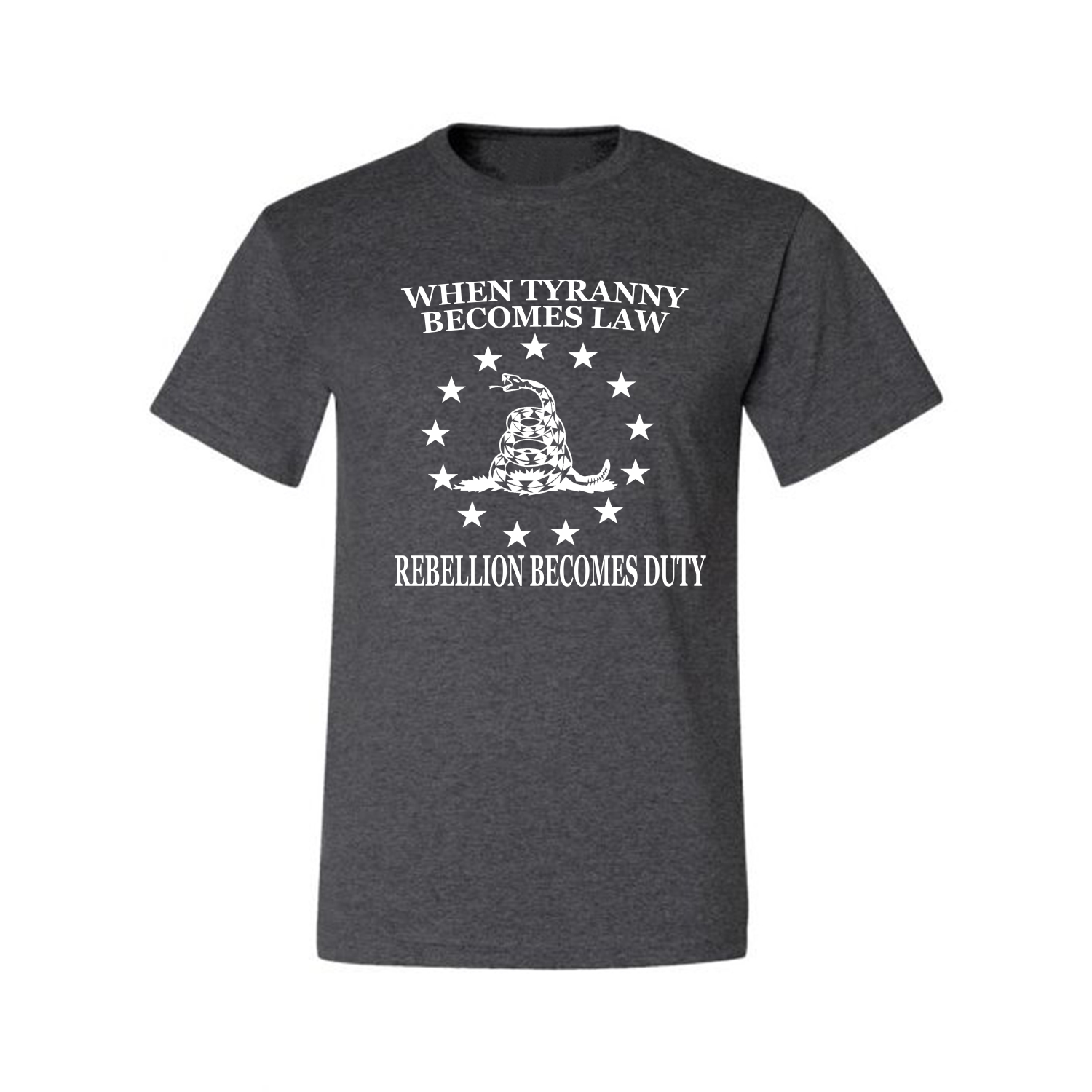 Camiseta unisex When Tyranny Becomes Law Rebellion Becomes Duty American Pride - Imagen 8 de 19