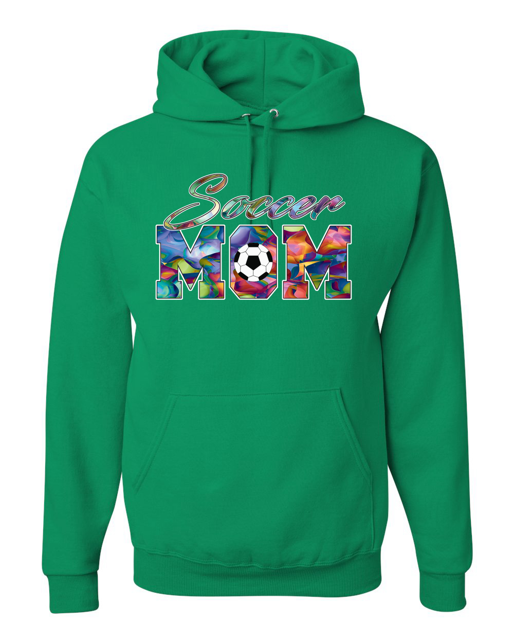 Colorful Soccer Mom Mothers Day Men Women Hooded Sweatshirt - Picture 8 of 12