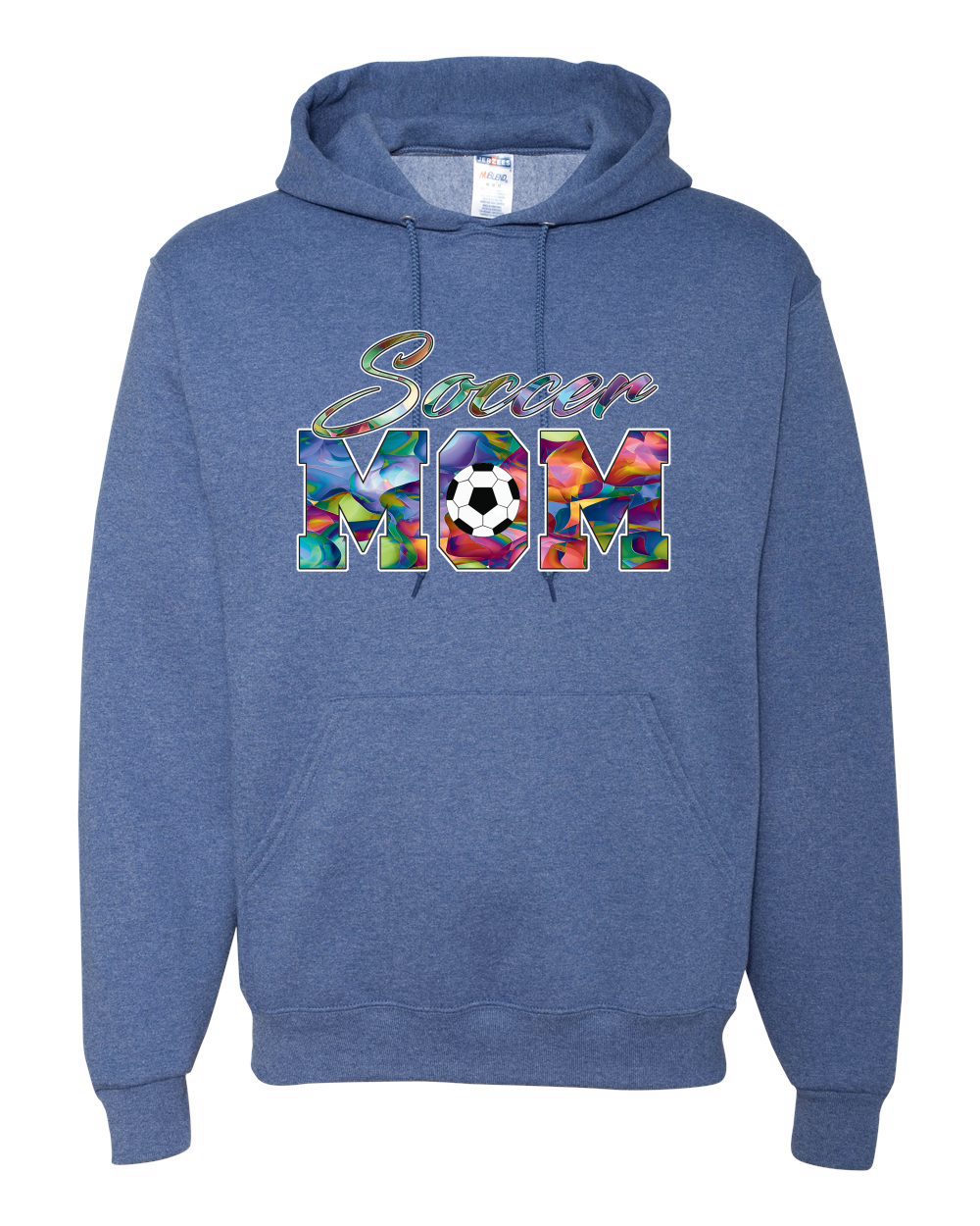 Colorful Soccer Mom Mothers Day Men Women Hooded Sweatshirt - Picture 9 of 12