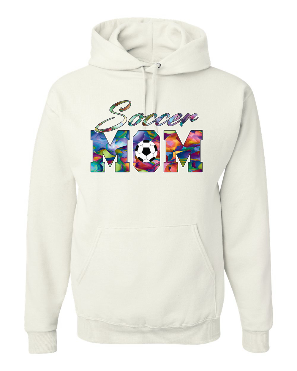 Colorful Soccer Mom Mothers Day Men Women Hooded Sweatshirt - Picture 11 of 12
