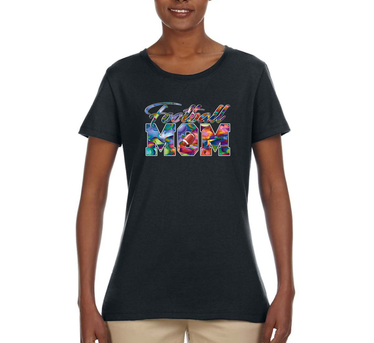 Buntes Fußball Mutter Mutter Muttertag Frauen Grafik Shirt - Bild 3 von 9