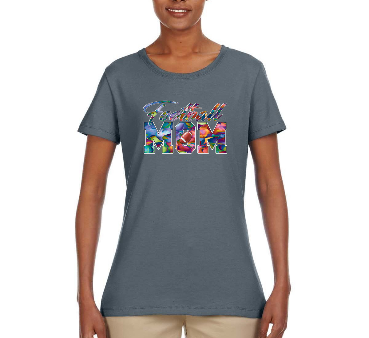Buntes Fußball Mutter Mutter Muttertag Frauen Grafik Shirt - Bild 4 von 9