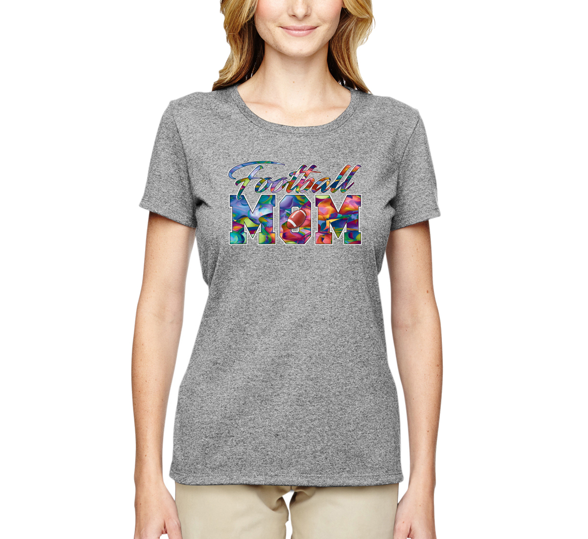 Buntes Fußball Mutter Mutter Muttertag Frauen Grafik Shirt - Bild 6 von 9