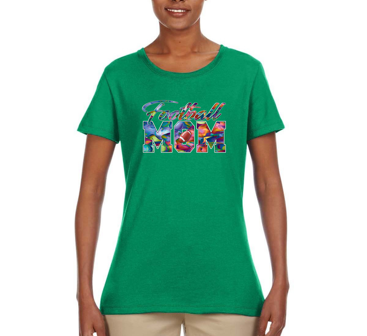 Buntes Fußball Mutter Mutter Muttertag Frauen Grafik Shirt - Bild 7 von 9