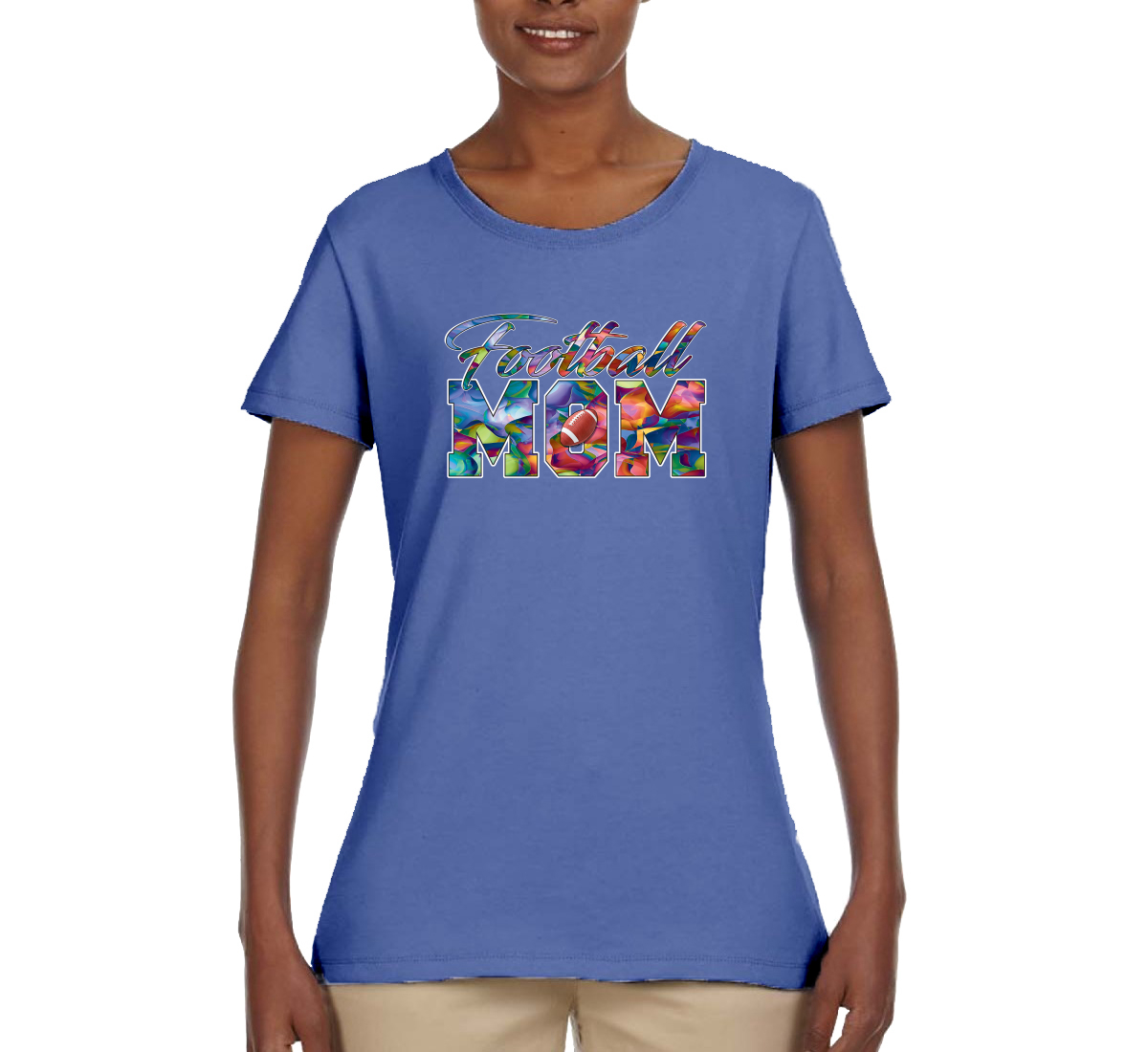 Buntes Fußball Mutter Mutter Muttertag Frauen Grafik Shirt - Bild 9 von 9