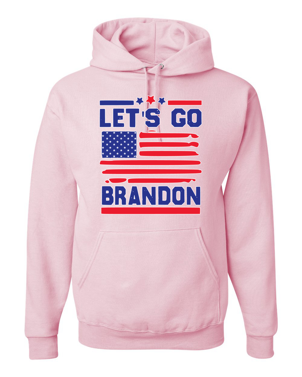 Lets Go Brandon Patriotic FJB USA Flag Political Unisex Hooded Sweatshirt - Picture 9 of 22