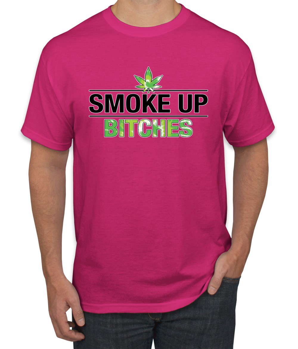 Marijuanna Smoke Up Bitches Stoners 420 Cannabis Erba Legalizza Uomo Grafica T - Foto 6 di 25