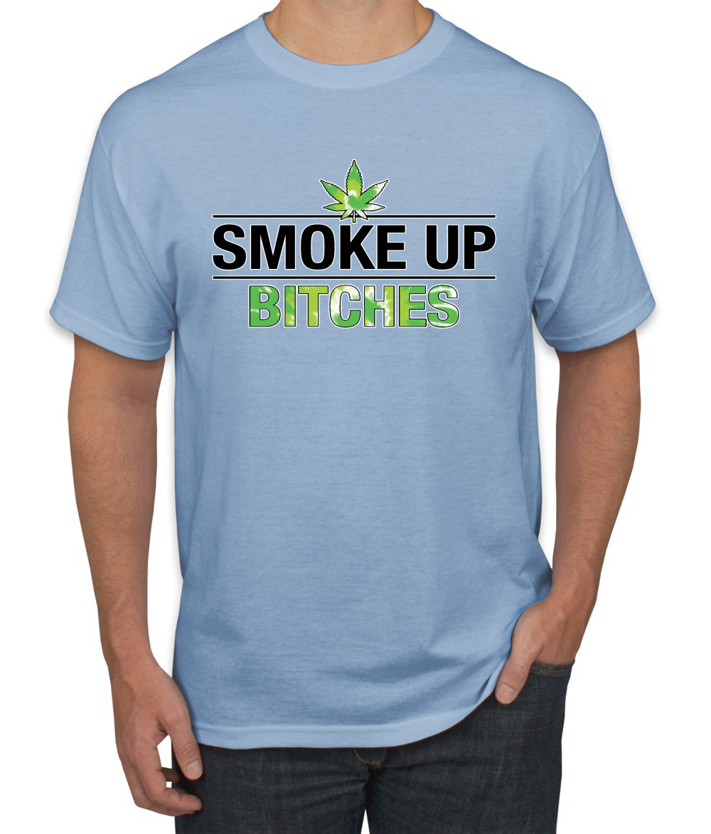 Marijuanna Smoke Up Bitches Stoners 420 Cannabis Erba Legalizza Uomo Grafica T - Foto 11 di 25