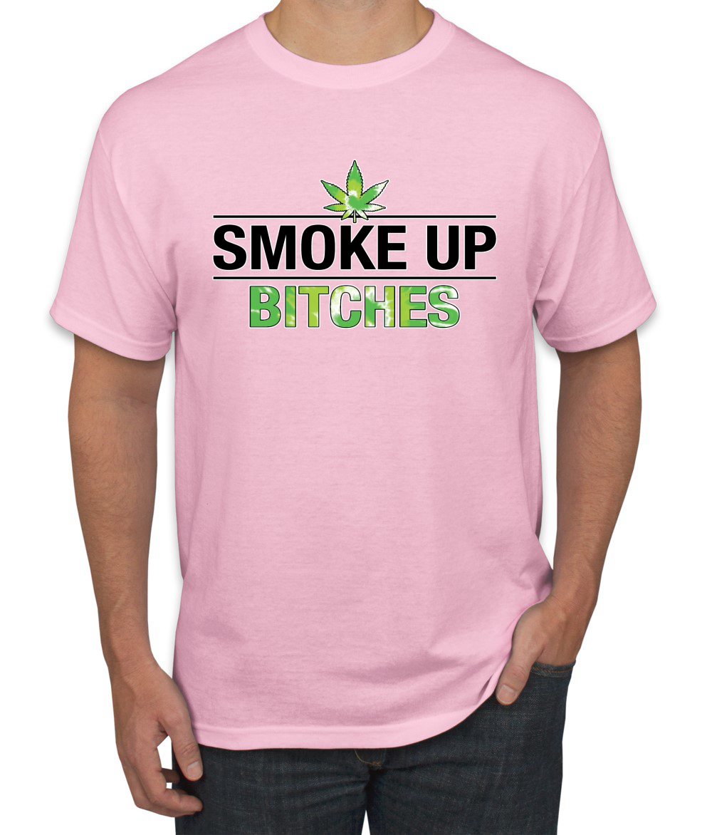 Marijuanna Smoke Up Bitches Stoners 420 Cannabis Erba Legalizza Uomo Grafica T - Foto 12 di 25