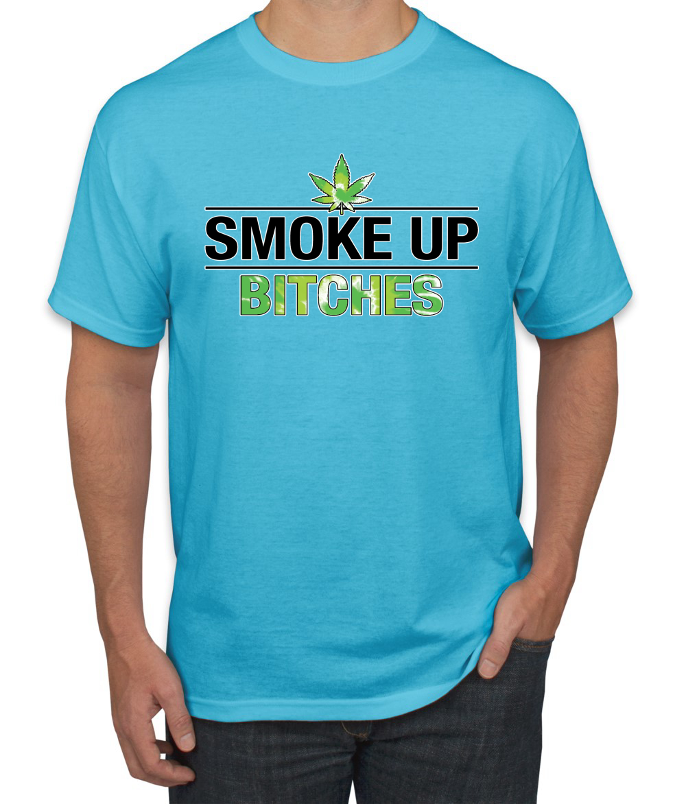 Marijuanna Smoke Up Bitches Stoners 420 Cannabis Erba Legalizza Uomo Grafica T - Foto 13 di 25