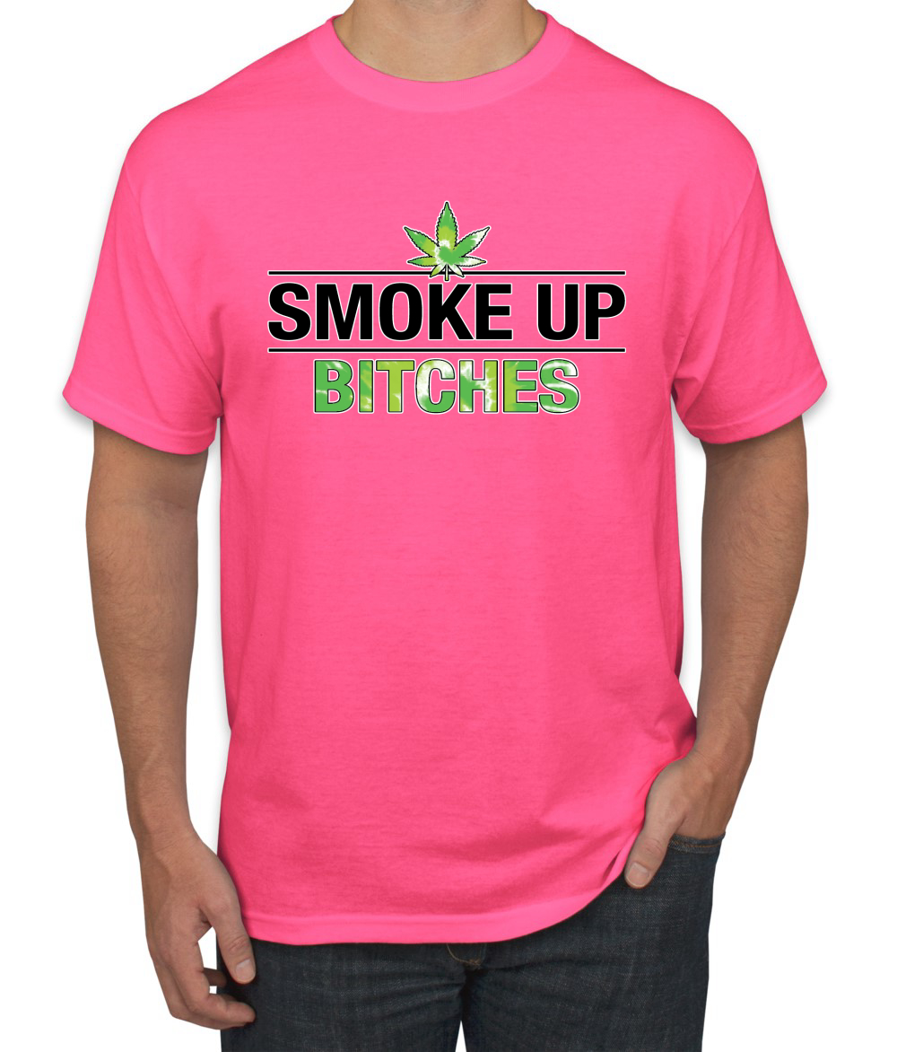 Marijuanna Smoke Up Bitches Stoners 420 Cannabis Erba Legalizza Uomo Grafica T - Foto 17 di 25