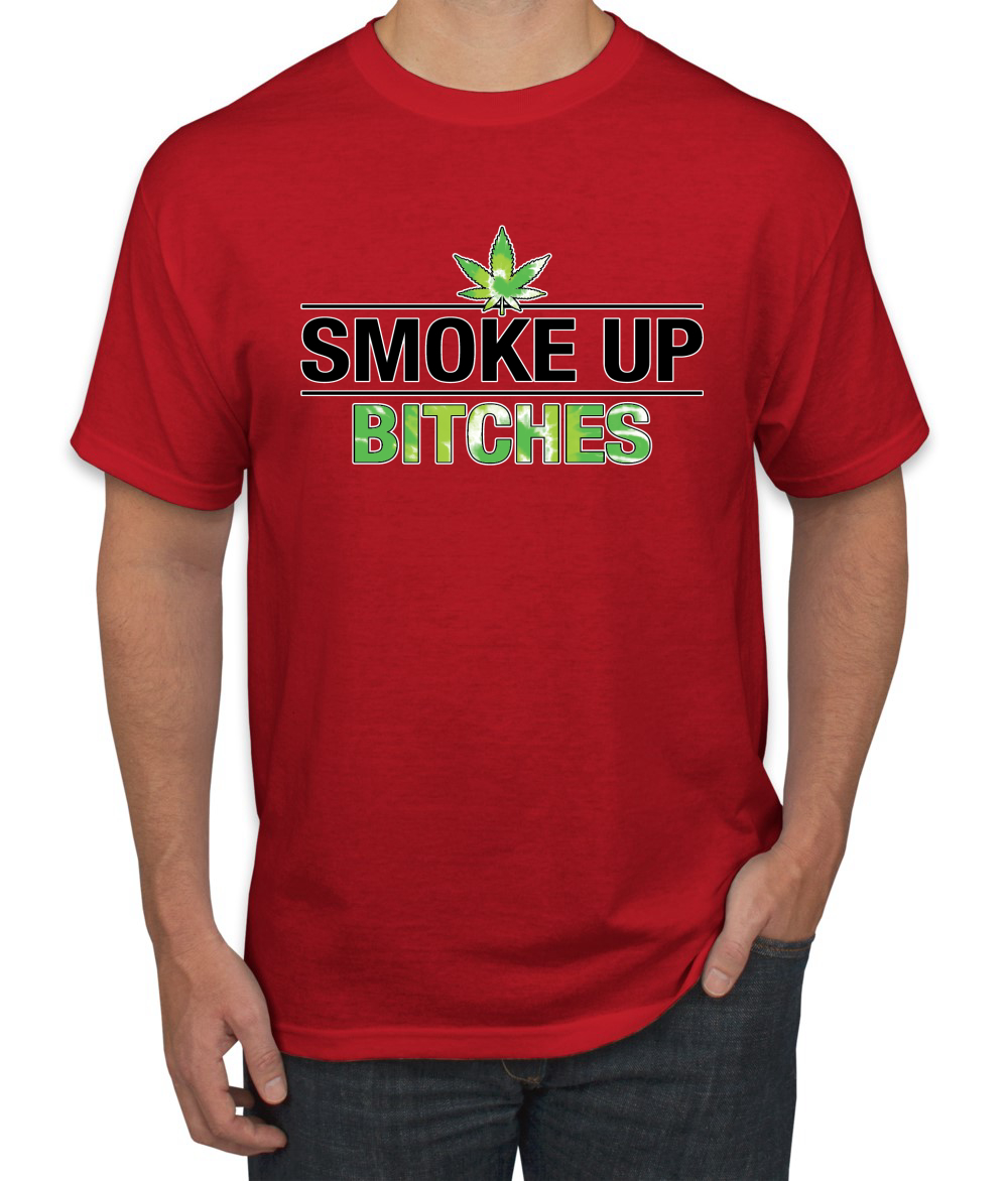 Marijuanna Smoke Up Bitches Stoners 420 Cannabis Erba Legalizza Uomo Grafica T - Foto 20 di 25