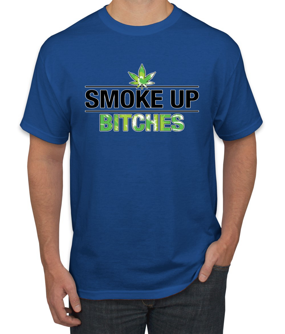 Marijuanna Smoke Up Bitches Stoners 420 Cannabis Erba Legalizza Uomo Grafica T - Foto 21 di 25