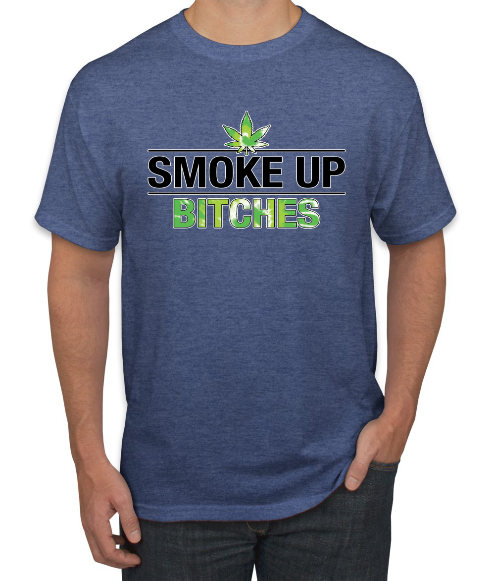 Marijuanna Smoke Up Bitches Stoners 420 Cannabis Erba Legalizza Uomo Grafica T - Foto 22 di 25