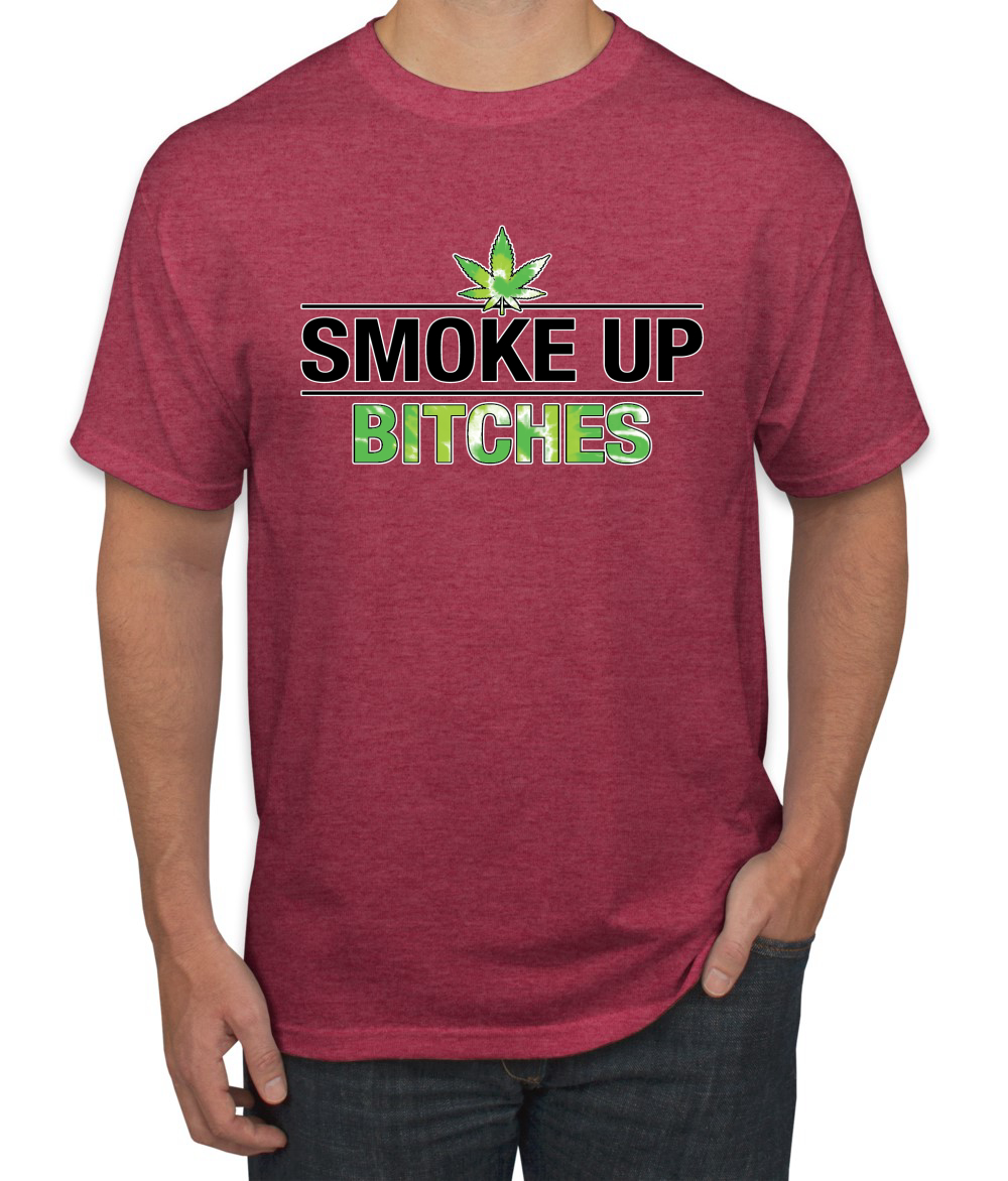 Marijuanna Smoke Up Bitches Stoners 420 Cannabis Erba Legalizza Uomo Grafica T - Foto 24 di 25