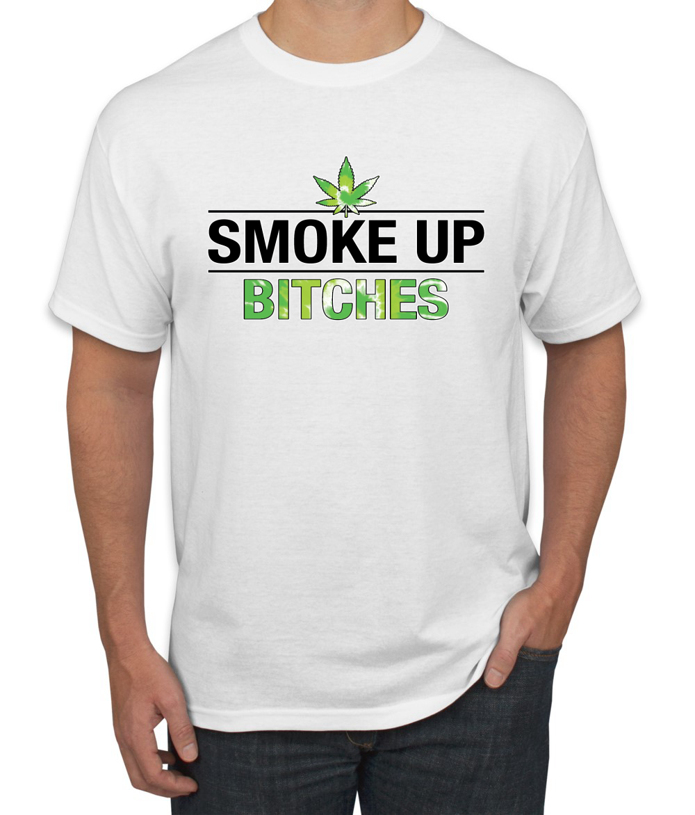 Marijuanna Smoke Up Bitches Stoners 420 Cannabis Erba Legalizza Uomo Grafica T - Foto 25 di 25