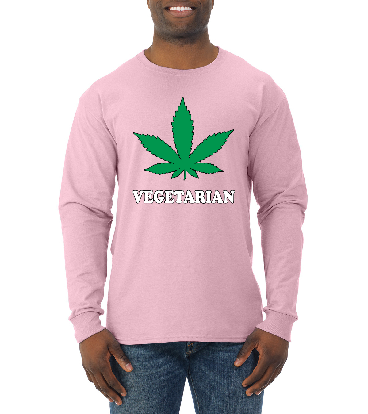 Camisa vegetariana para fumar marihuana 420 para hombre manga larga - Imagen 8 de 14
