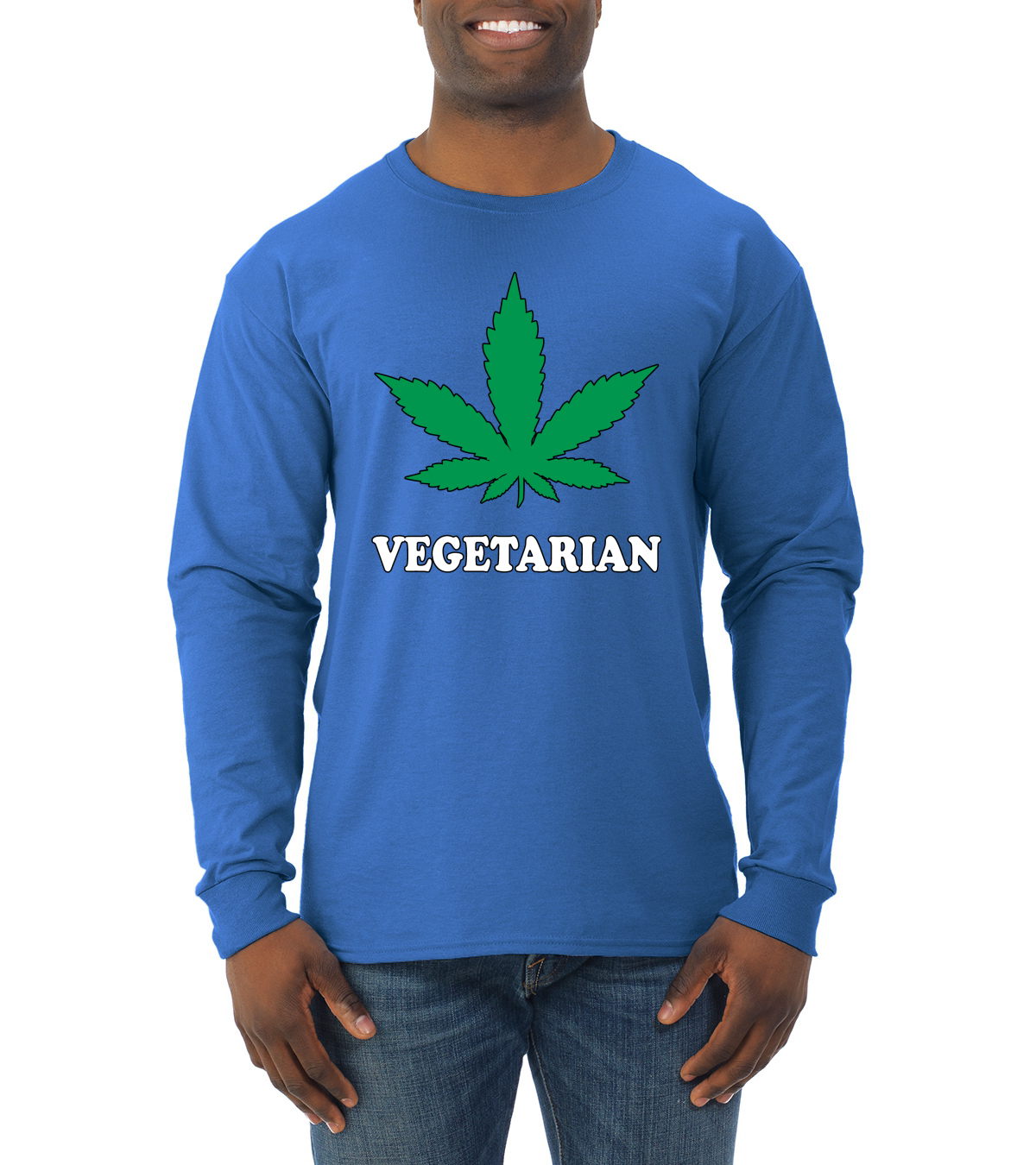 Camisa vegetariana para fumar marihuana 420 para hombre manga larga - Imagen 11 de 14