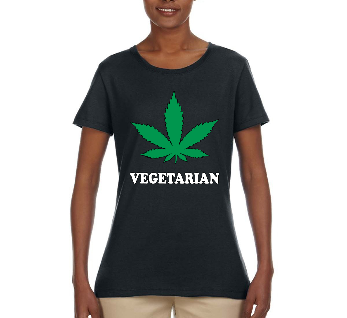 Camicia grafica donna fumatori erba vegetariana marijuana 420 - Foto 3 di 13