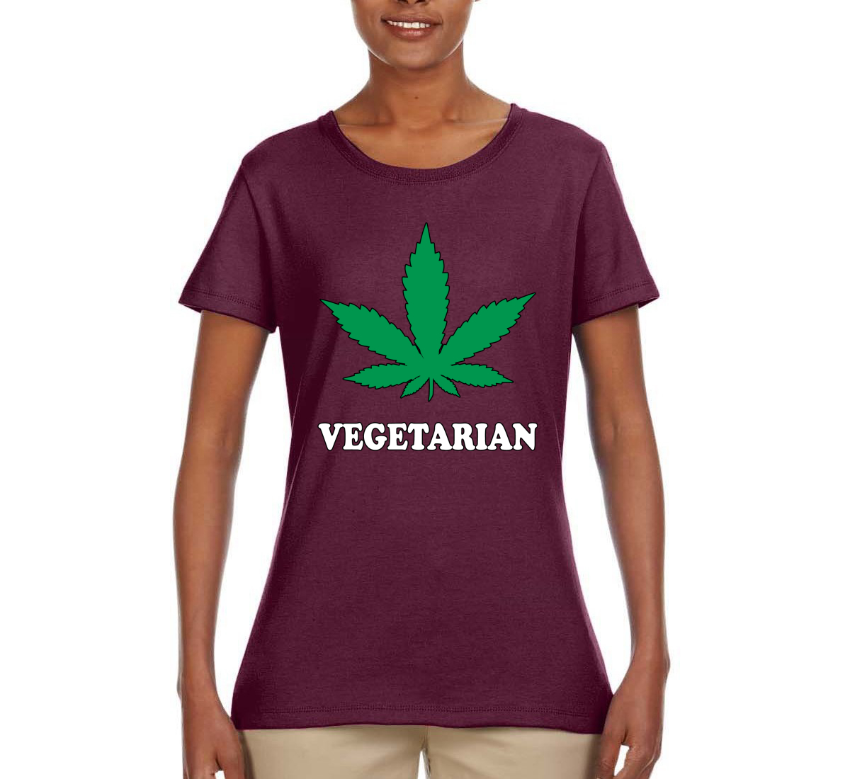 Camicia grafica donna fumatori erba vegetariana marijuana 420 - Foto 8 di 13