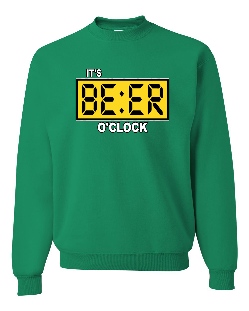 Its Beer OClock Reloj Cara Beber Unisex Cuello Redondo Gráfico Suéter - Imagen 5 de 6