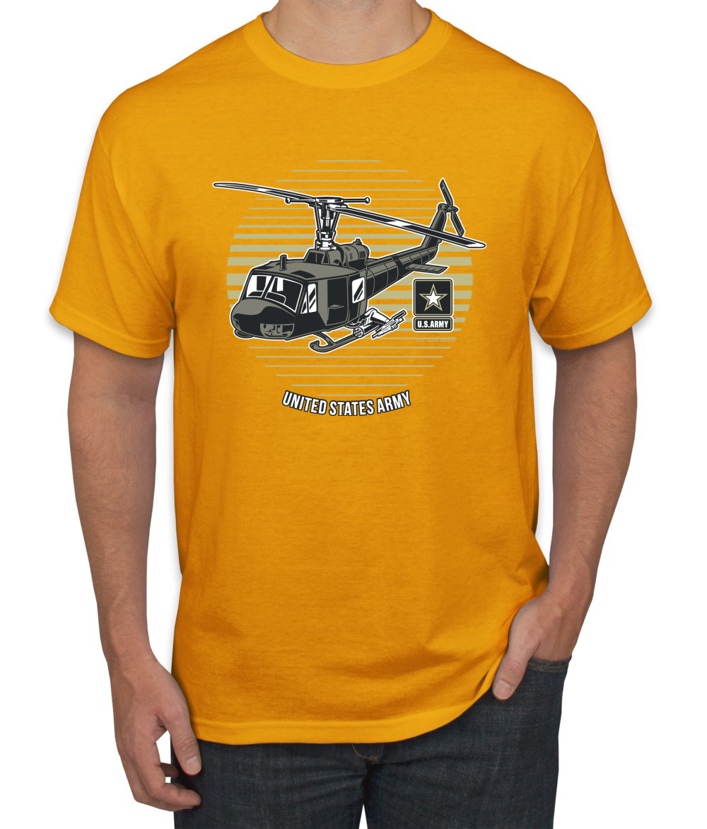 Camiseta gráfica de helicóptero militar del ejército de Estados Unidos Orgullo Americano para hombre - Imagen 7 de 26