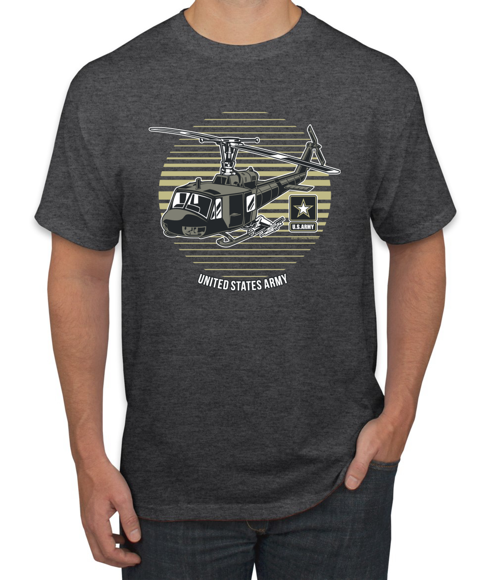 Camiseta gráfica de helicóptero militar del ejército de Estados Unidos Orgullo Americano para hombre - Imagen 8 de 26