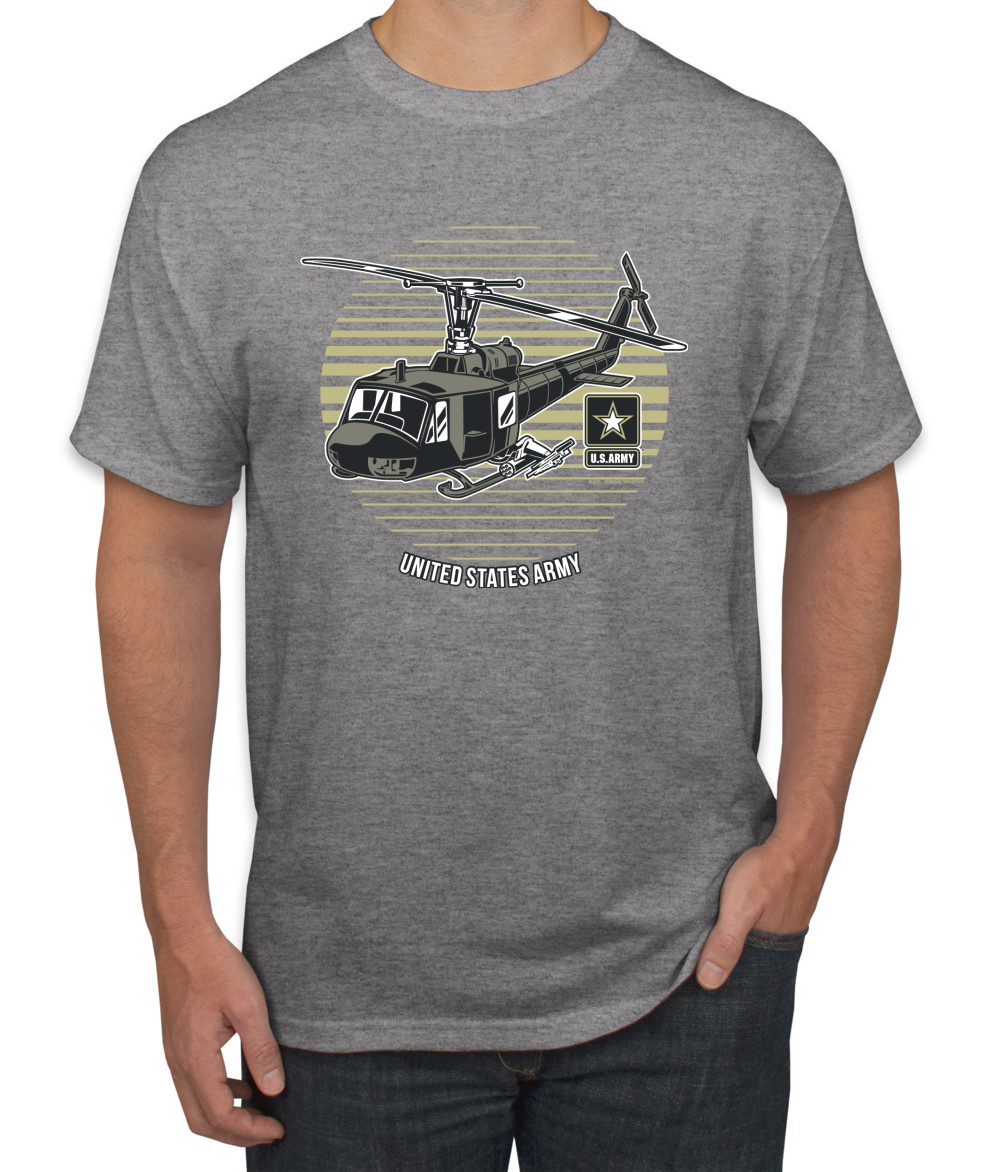 Camiseta gráfica de helicóptero militar del ejército de Estados Unidos Orgullo Americano para hombre - Imagen 9 de 26