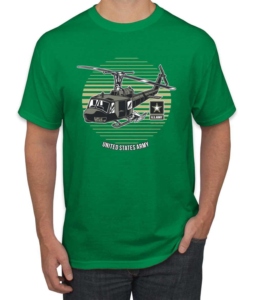 Camiseta gráfica de helicóptero militar del ejército de Estados Unidos Orgullo Americano para hombre - Imagen 10 de 26