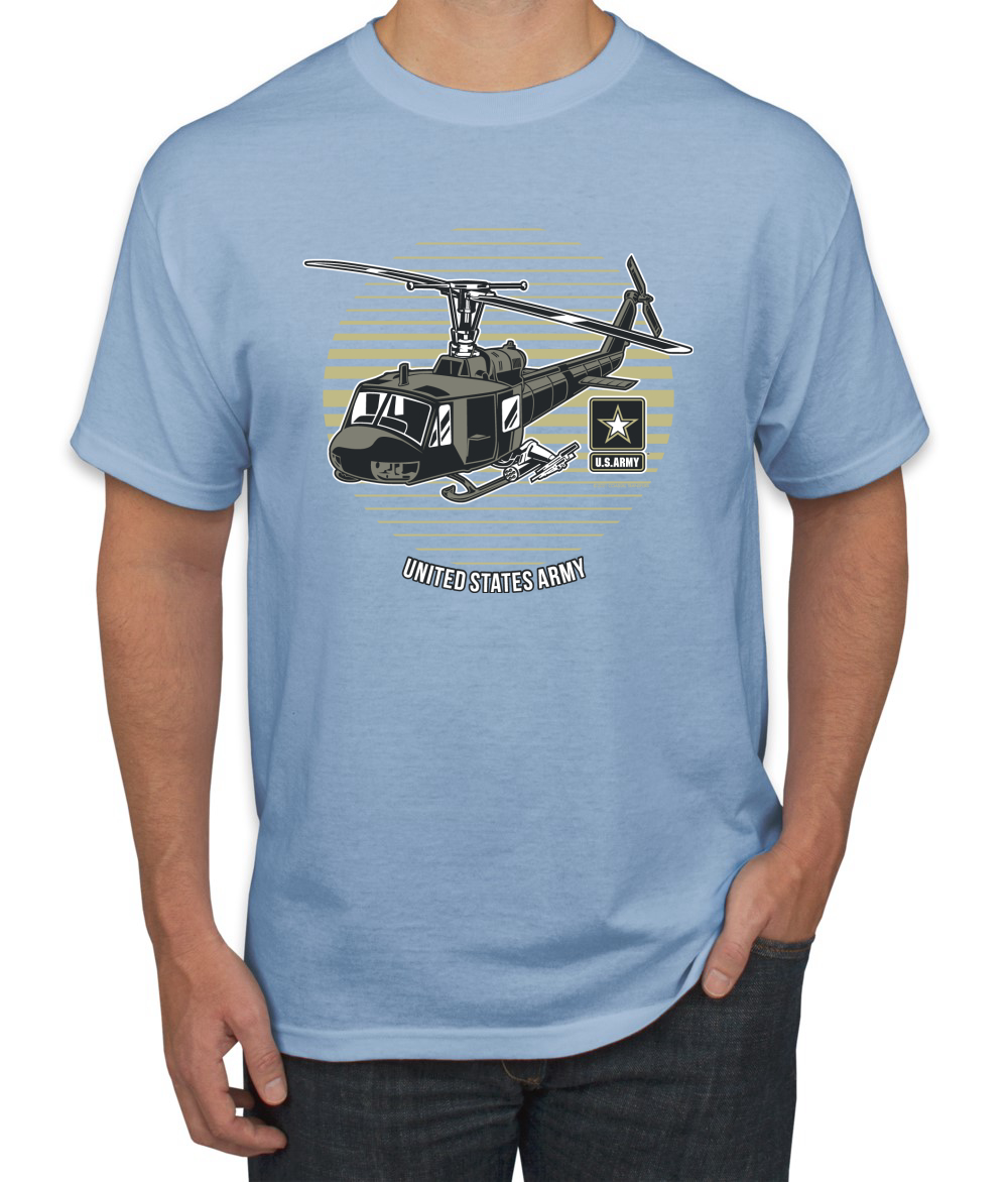 Camiseta gráfica de helicóptero militar del ejército de Estados Unidos Orgullo Americano para hombre - Imagen 11 de 26