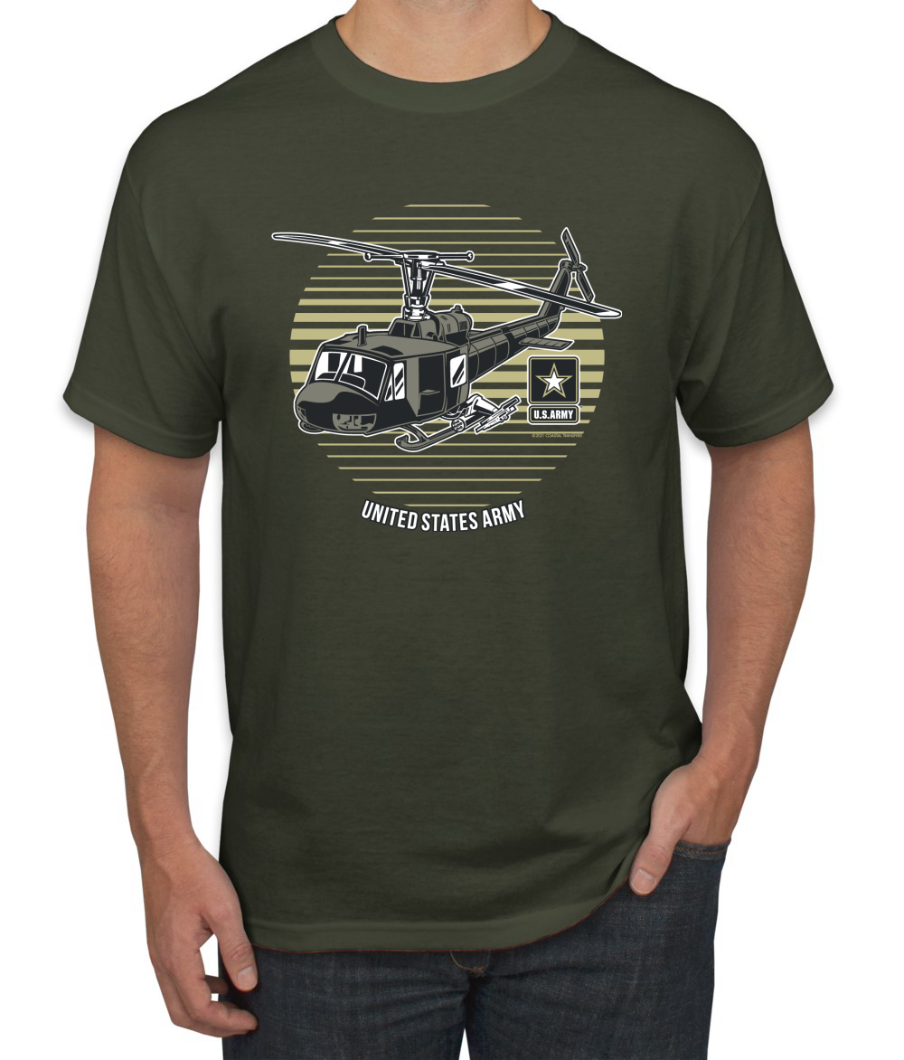 Camiseta gráfica de helicóptero militar del ejército de Estados Unidos Orgullo Americano para hombre - Imagen 15 de 26