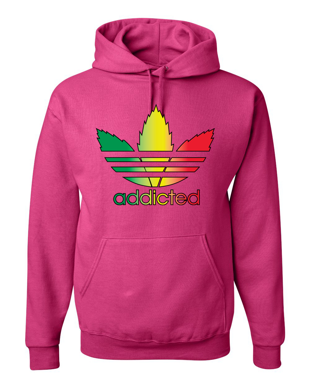 Sudadera con capucha gráfica parodia adicta con hoja de olla 420 - Imagen 5 de 20