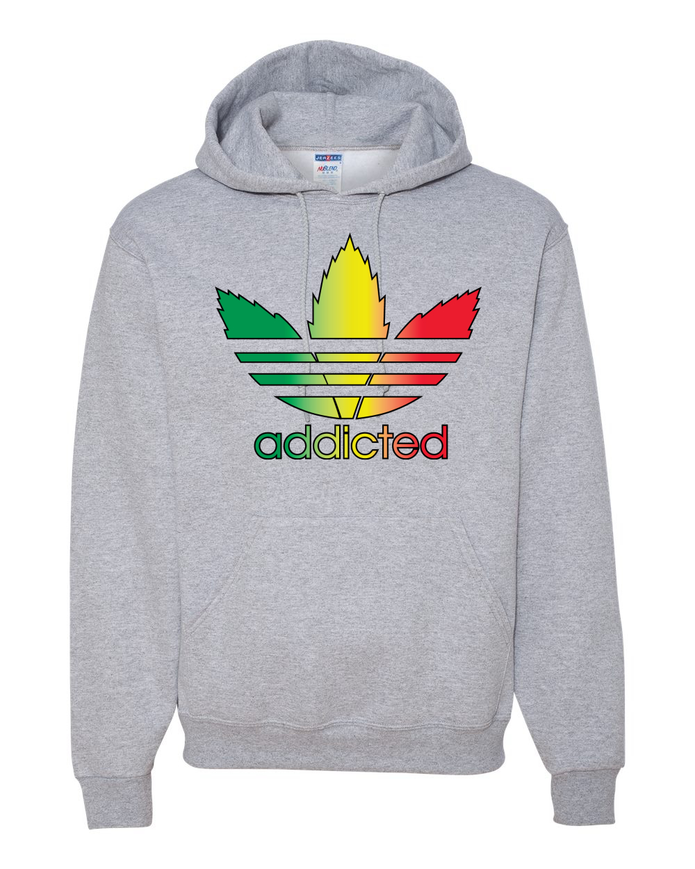 Sudadera con capucha gráfica parodia adicta con hoja de olla 420 - Imagen 7 de 20
