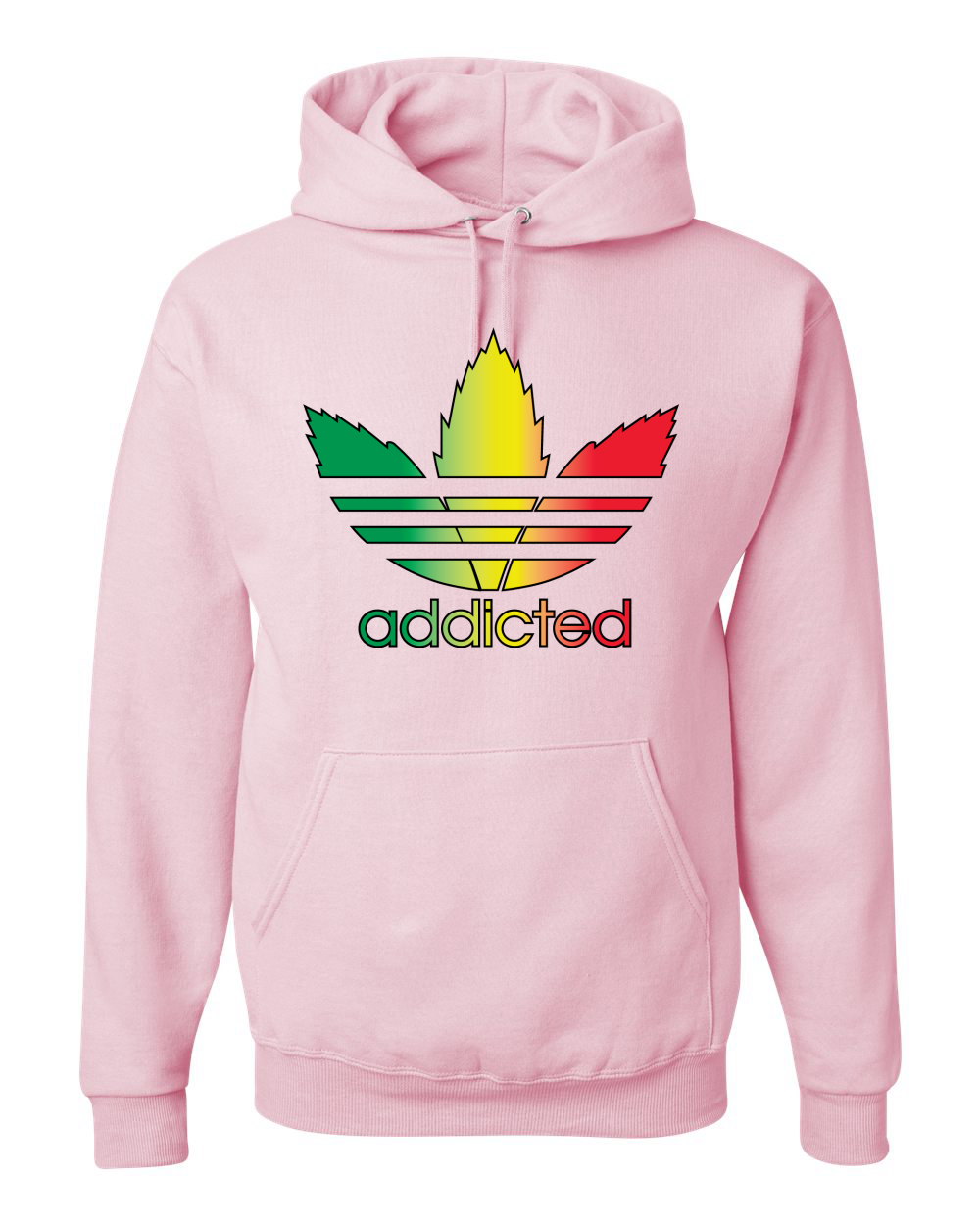 Sudadera con capucha gráfica parodia adicta con hoja de olla 420 - Imagen 9 de 20