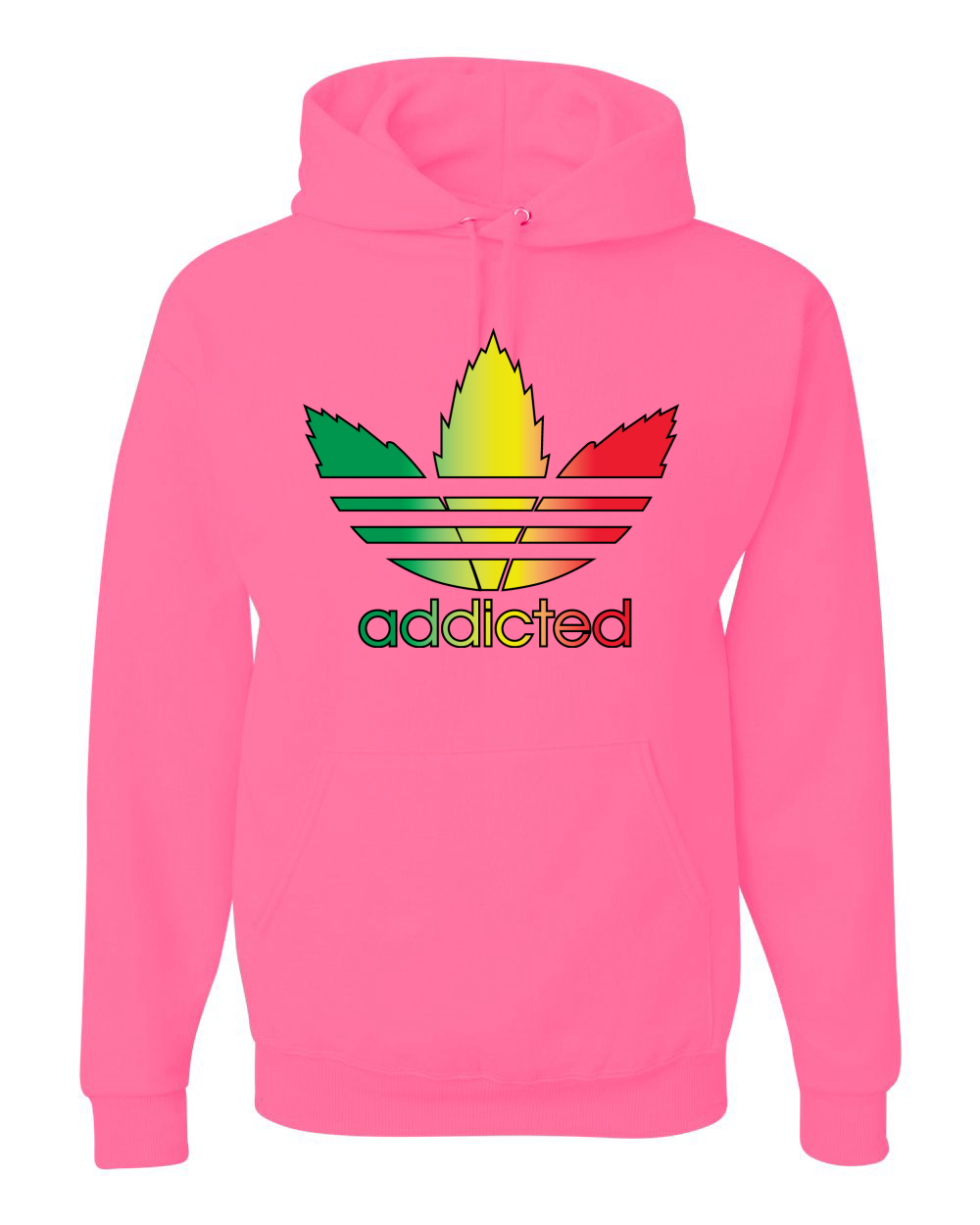 Sudadera con capucha gráfica parodia adicta con hoja de olla 420 - Imagen 12 de 20