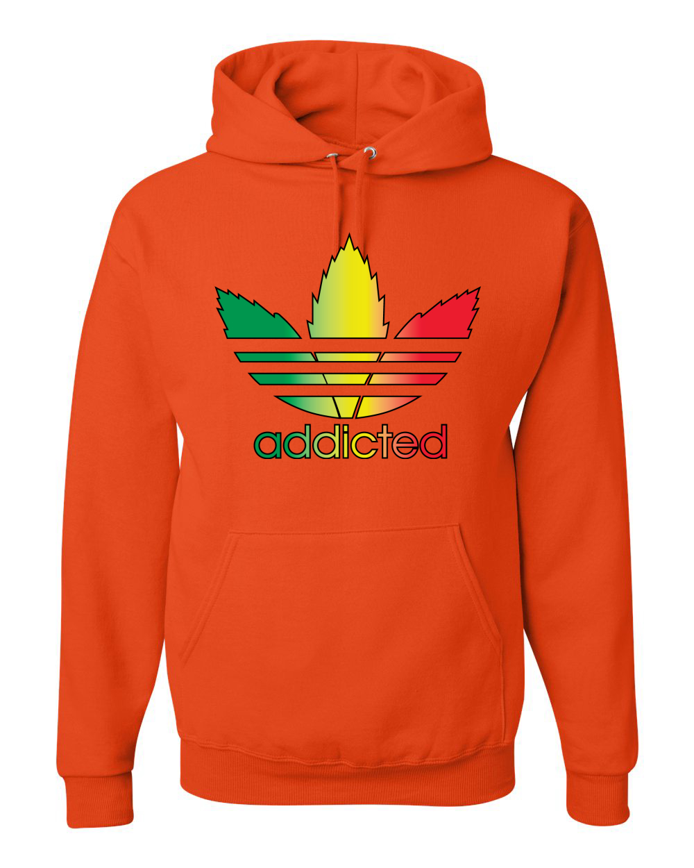 Sudadera con capucha gráfica parodia adicta con hoja de olla 420 - Imagen 13 de 20