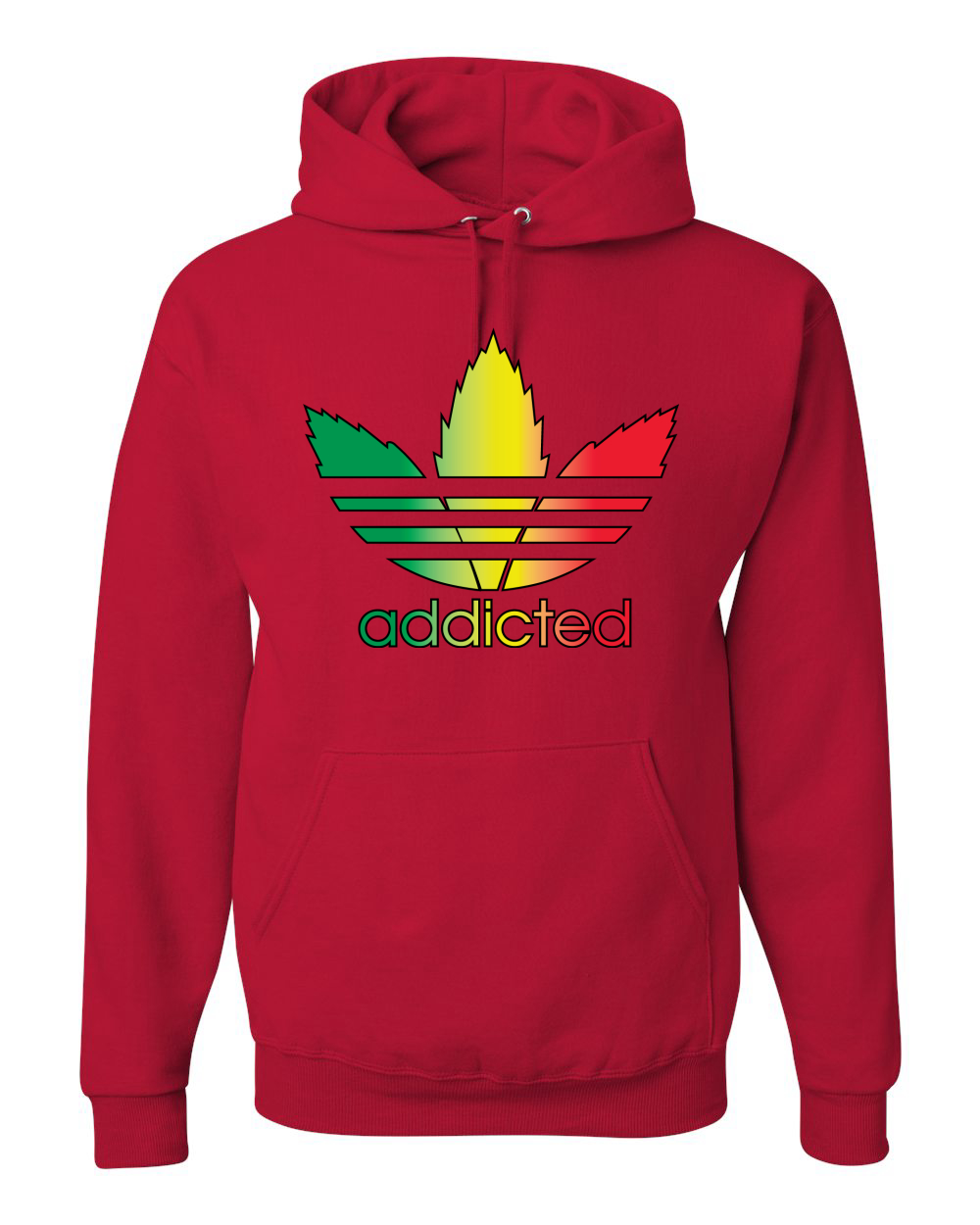 Sudadera con capucha gráfica parodia adicta con hoja de olla 420 - Imagen 15 de 20