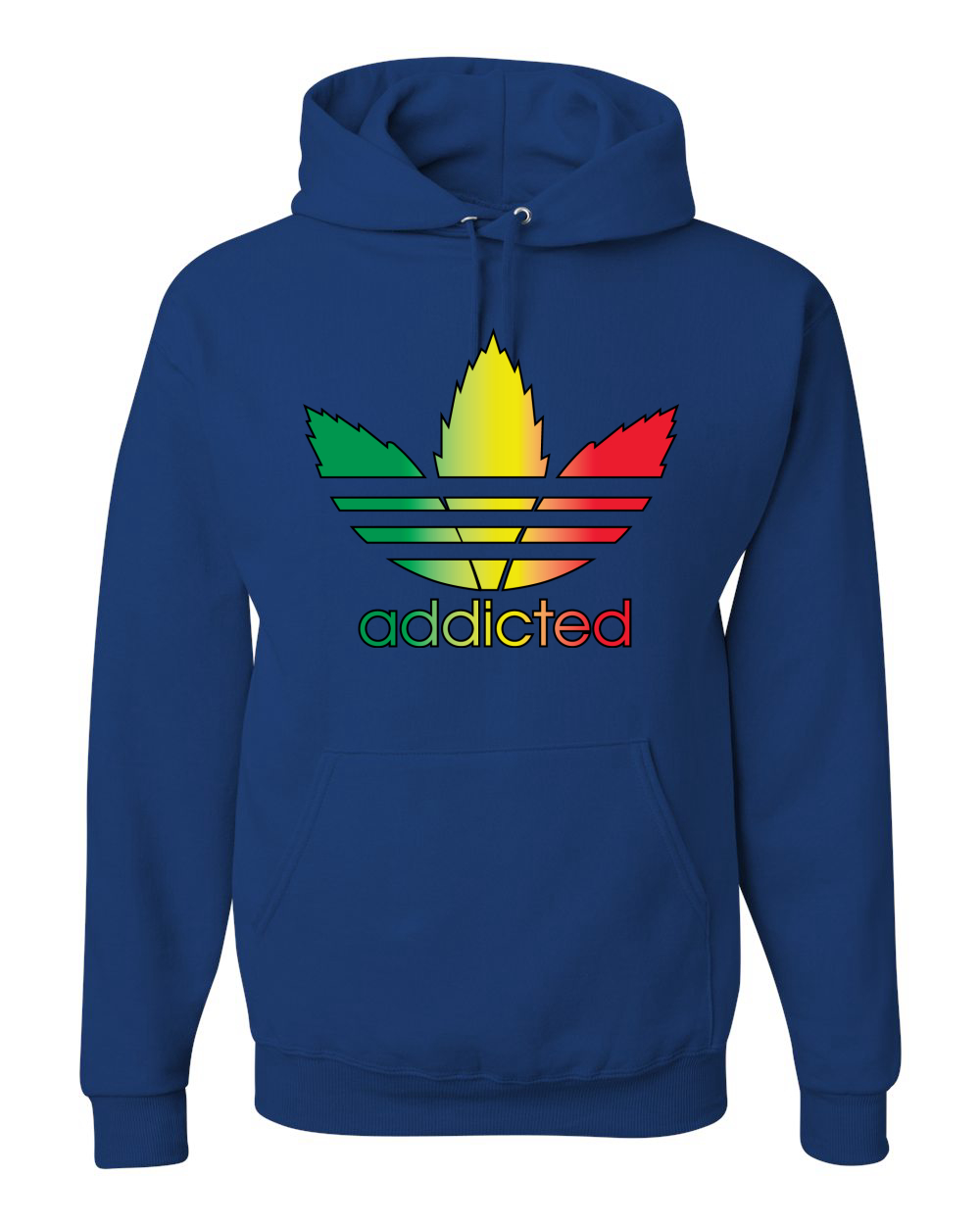 Sudadera con capucha gráfica parodia adicta con hoja de olla 420 - Imagen 16 de 20