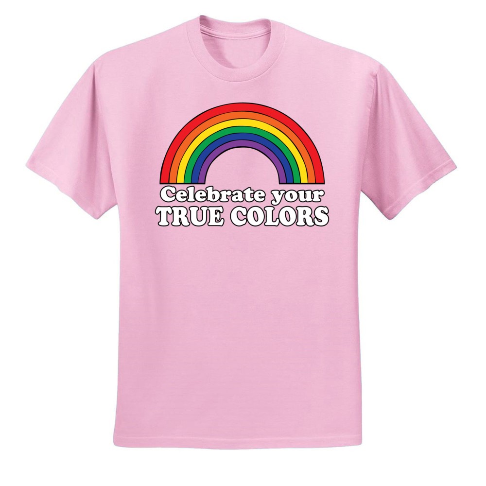 Camiseta Celebra True Colors Arco Iris Hombres Orgullo LGBT Gay Lesbiana Orgullosa T - Imagen 20 de 44
