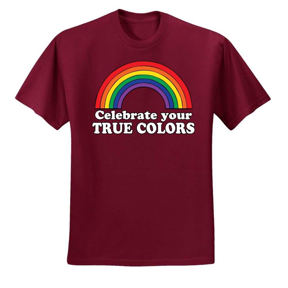 Camiseta Celebra True Colors Arco Iris Hombres Orgullo LGBT Gay Lesbiana Orgullosa T - Imagen 24 de 44