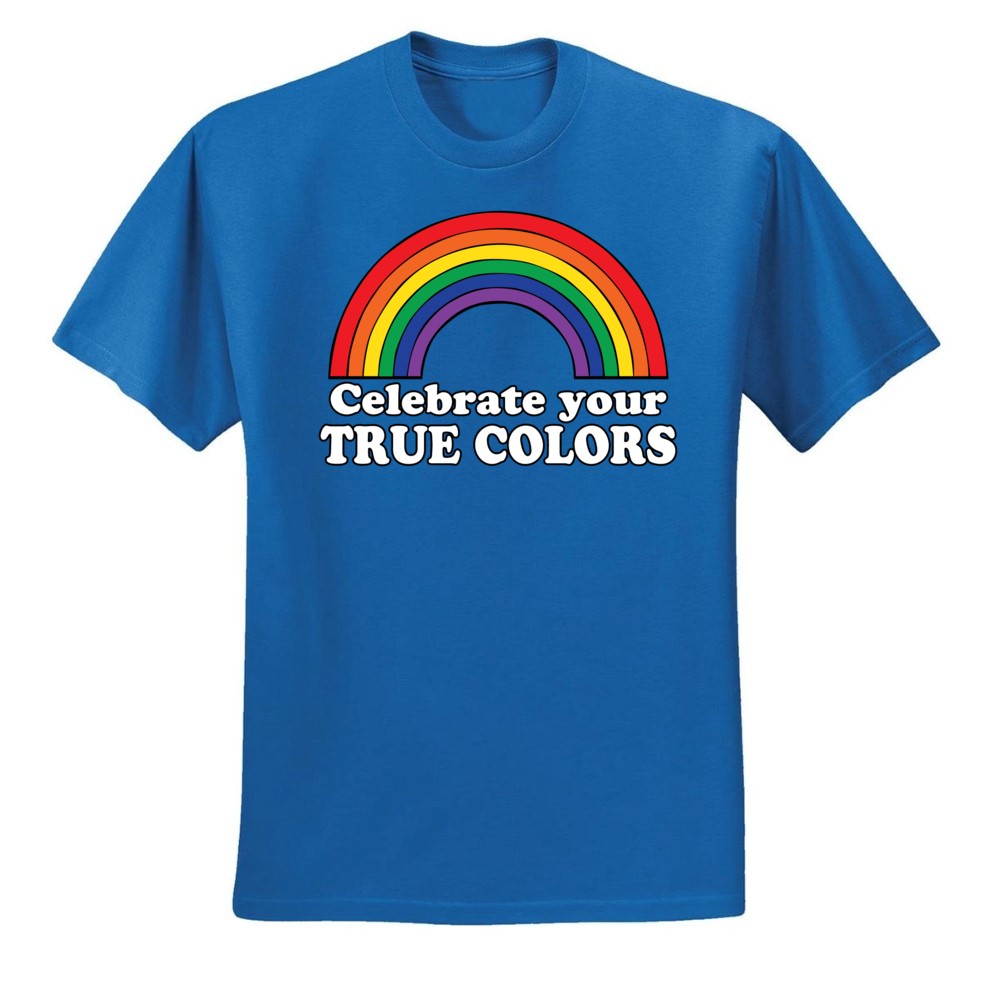 Camiseta Celebra True Colors Arco Iris Hombres Orgullo LGBT Gay Lesbiana Orgullosa T - Imagen 36 de 44
