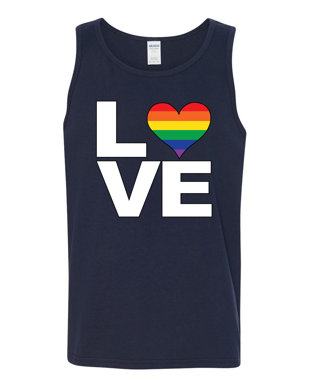 Love Heart Mens Lgbt Pride Tank Top Gay Muscle Shirt Ebay
