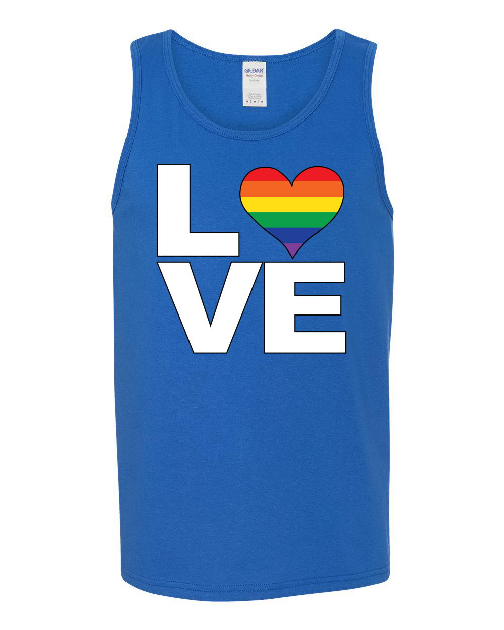 Love Heart Mens Lgbt Pride Tank Top Gay Muscle Shirt Ebay 
